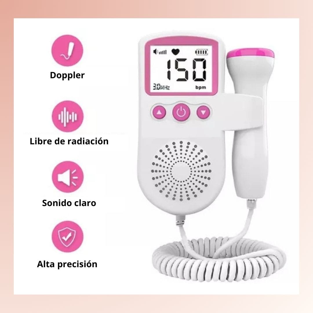 DopplerPocket® Escucha tu bebé en casa