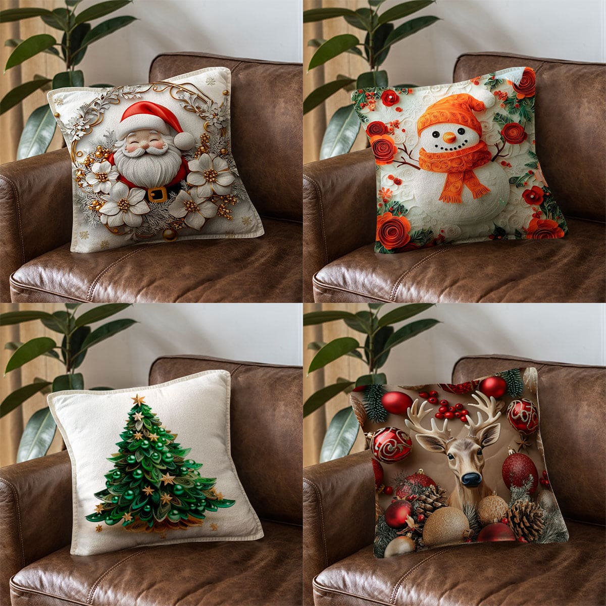 ✨ Los únicos cojines navideños que iluminan tu hogar con luces LED cálidas ✨