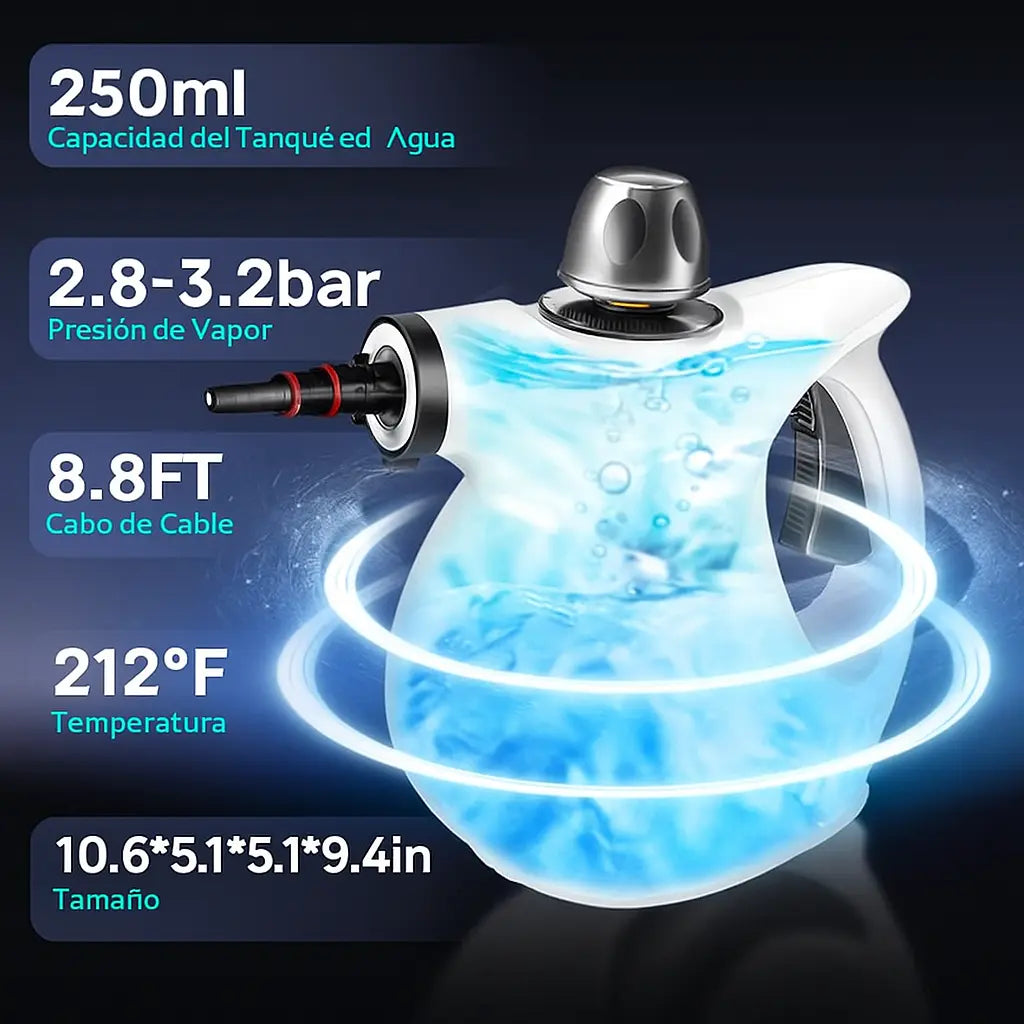 VaporKing 360: Limpieza total, rápida y sin químicos.