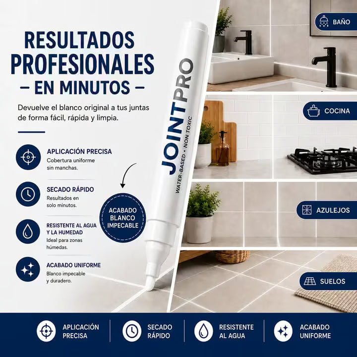 Lápiz Blanqueador de Juntas para Azulejos - JointPro™