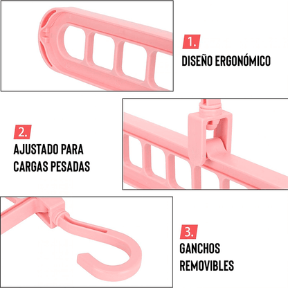 Gancho Ahorrador 9 en 1 😱 80% Más de espacio