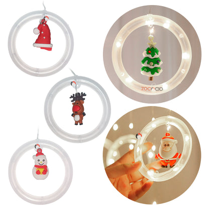 Aros LED Navideños + Clips Luminosos de Regalo 🎁