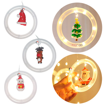 Aros LED Navideños + Clips Luminosos de Regalo 🎁