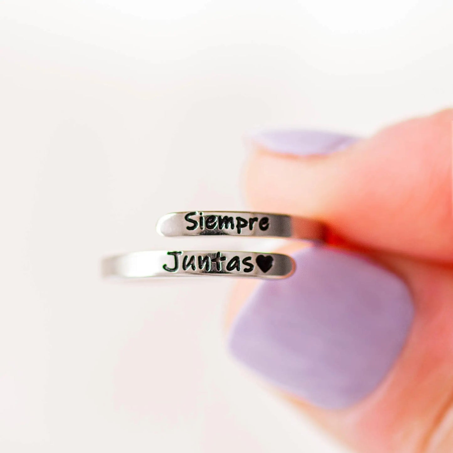 2 anillos "Siempre juntas"