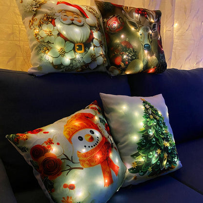 ✨ Los únicos cojines navideños que iluminan tu hogar con luces LED cálidas ✨