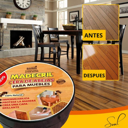 2x1 Cera restauradora para Muebles y Tapicerías l Beewax MadeCril™