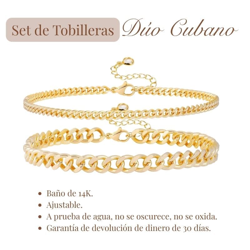 Set de Tobilleras Dúo Cubano