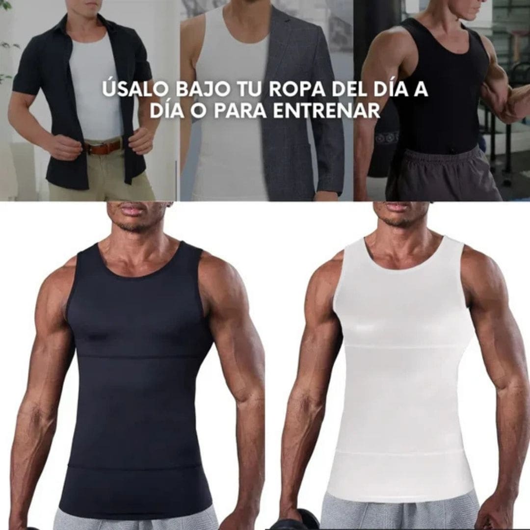 Camisa de compresión MOLDEADORA torso, abdomen y espalda