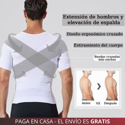 Camisa de compresión MOLDEADORA torso, abdomen y espalda