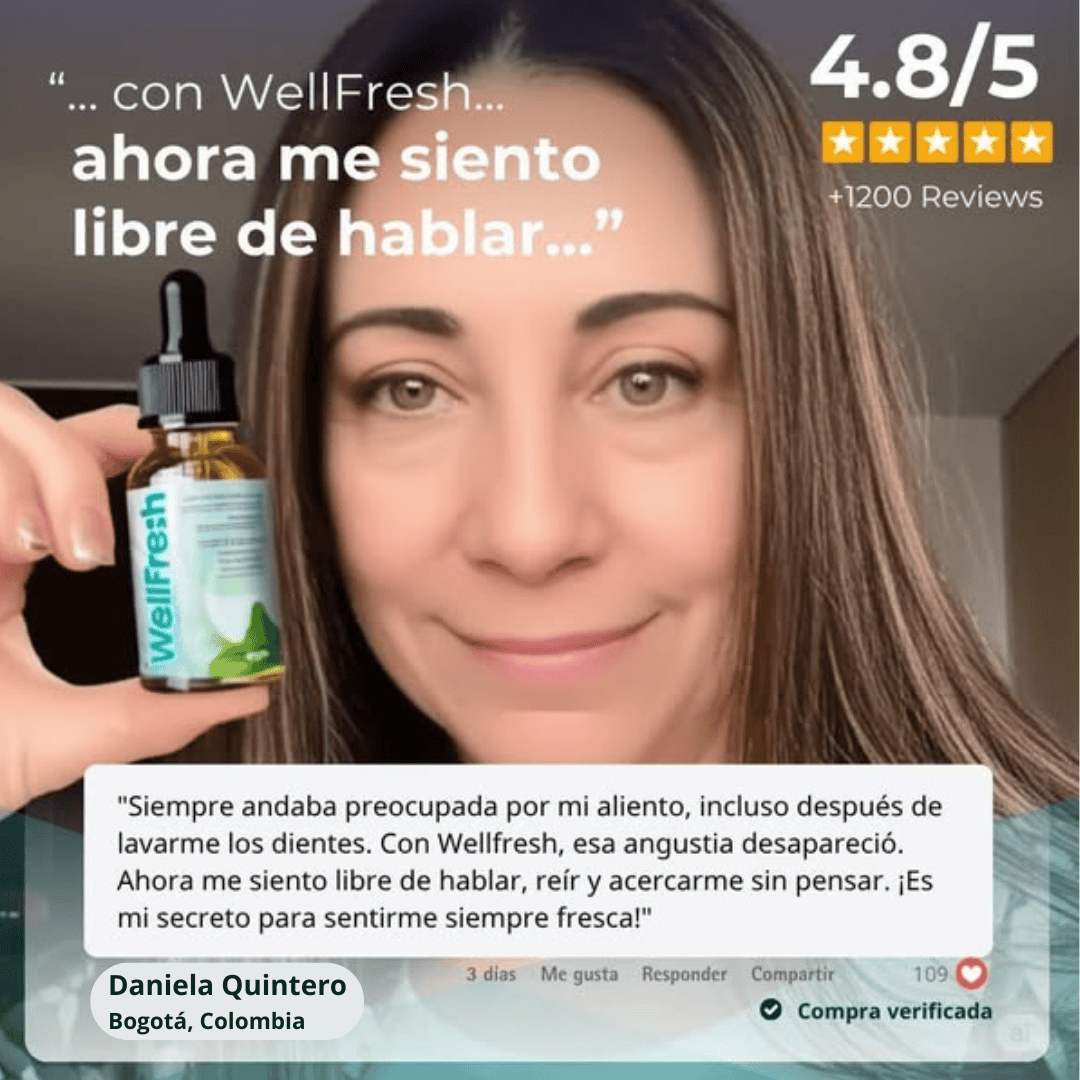 2x1 Well Fresh™ – Gotas naturales para el mal aliento