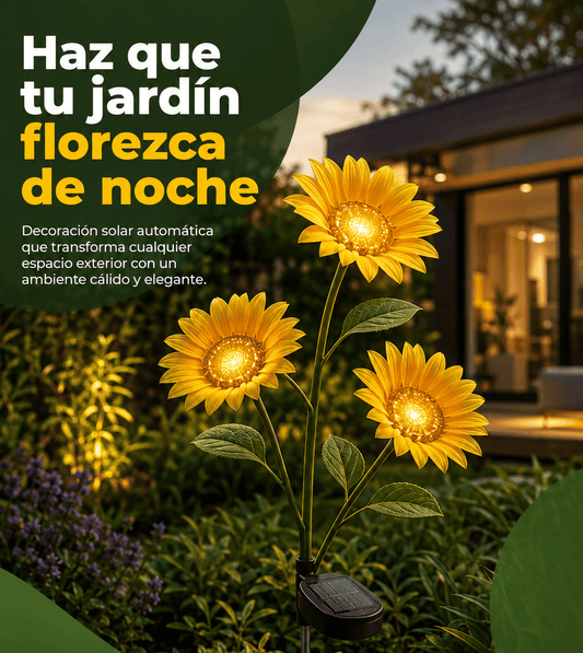 Lámpara de girasol solar