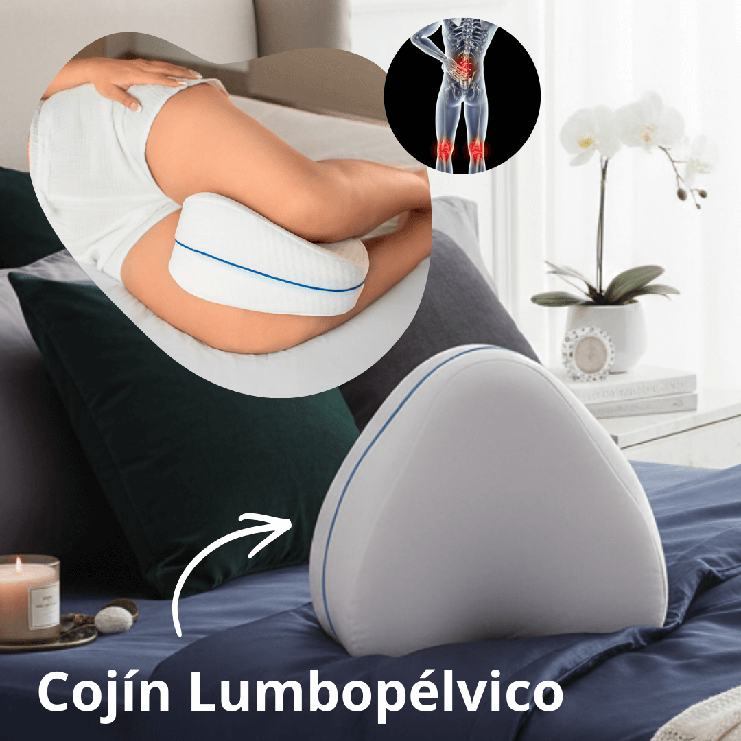 Combo Descanso - Cojín lumbopelvico + Almohada cervical + Masajeador muscular