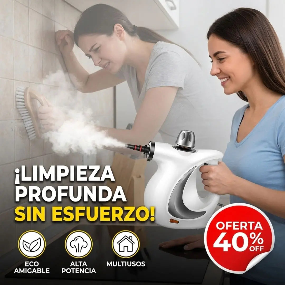 VaporKing 360: Limpieza total, rápida y sin químicos.