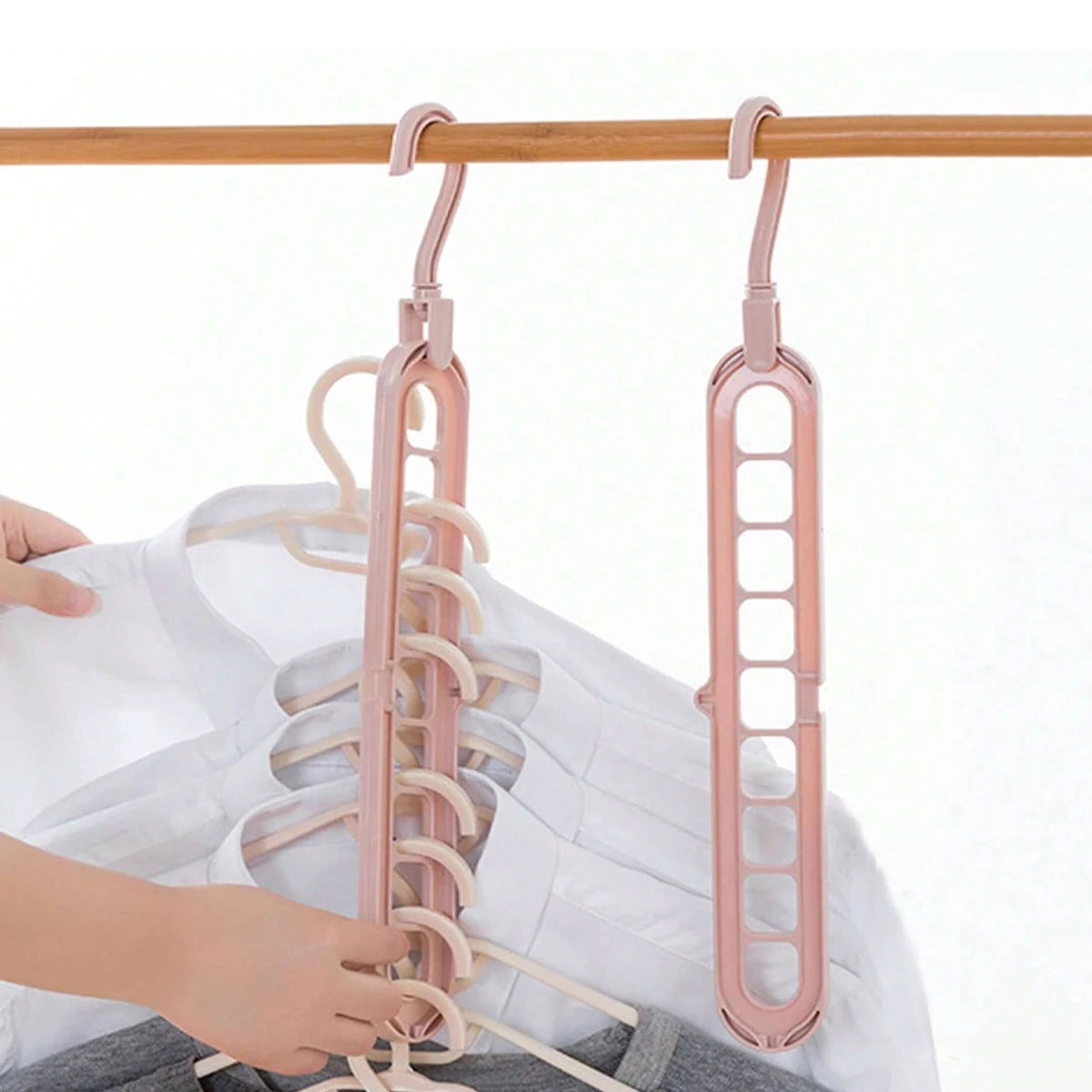 Gancho Ahorrador 9 en 1 😱 80% Más de espacio