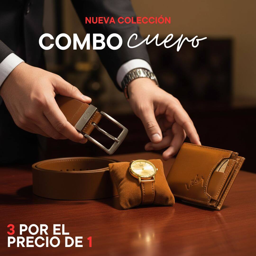 Kit Caballero Premium Cuero Genuino - El Regalo que Él Sí Va a Usar