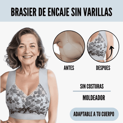 2x1 Brasier de Encaje Sin Varillas: Comodidad que te hace sentir linda