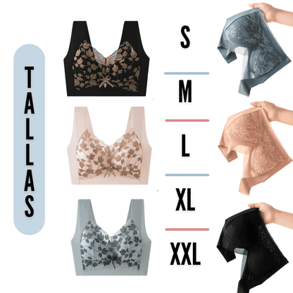 2x1 Brasier de Encaje Sin Varillas: Comodidad que te hace sentir linda